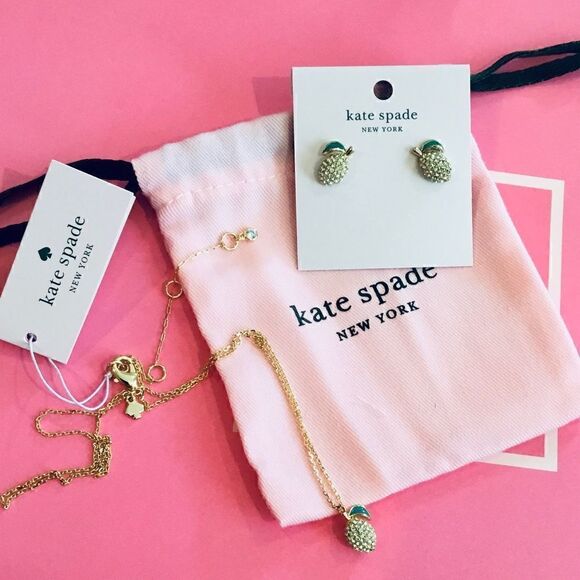 KATE SPADE PERFECT PICNIC EARRINGS / NECKLACE SET - Picture 3 of 8